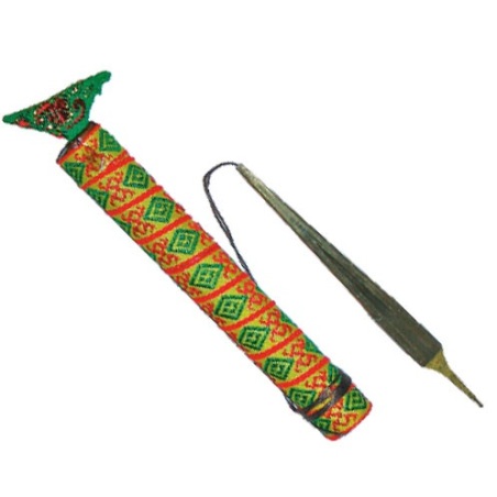 Arpa de boca mediano, latón, c. estuche                     