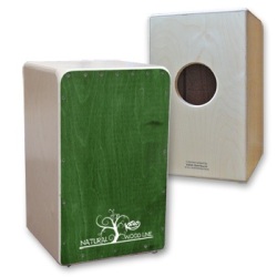 Cajón Flamenco Nat. Wood Line, verde                         2