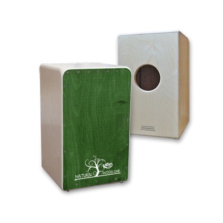 Cajón Flamenco Nat. Wood Line, verde                        