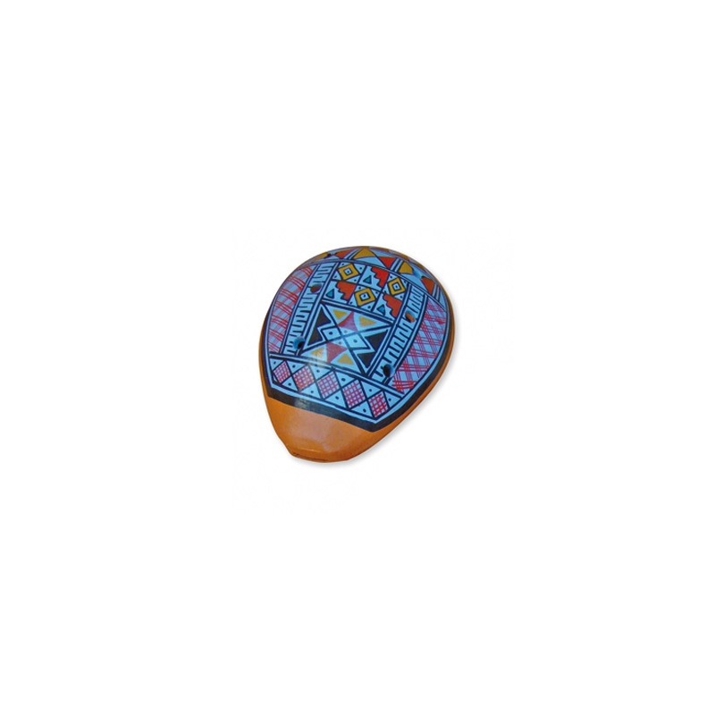Ocarina oval pintada 9cm 6 agujeros                         