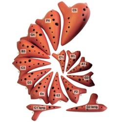 Ocarina Alto (Re) 10 ag. cerámica                           