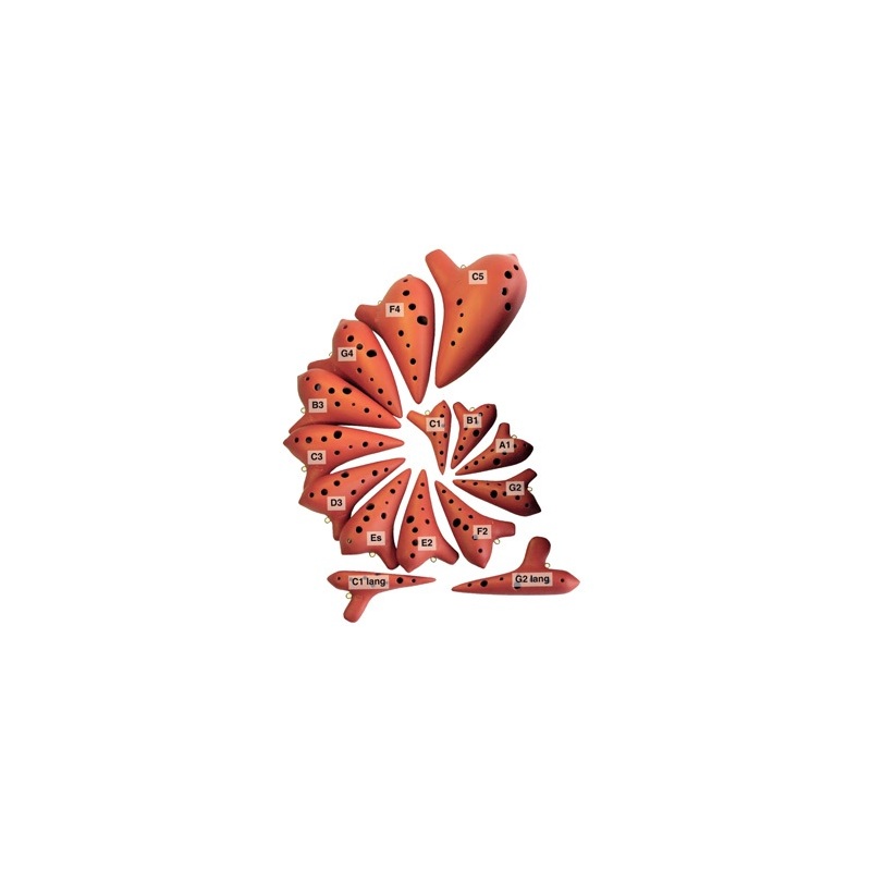 Ocarina Alto (Re) 10 ag. cerámica...