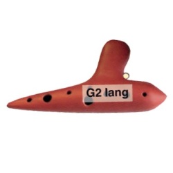 Ocarina Soprano Sol, 10 ag. cerámica                        