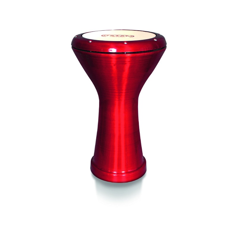 Egyptian Darbuka graven aluminum red...