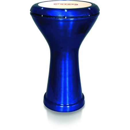 Egyptian Darbuka graven aluminum blue                       