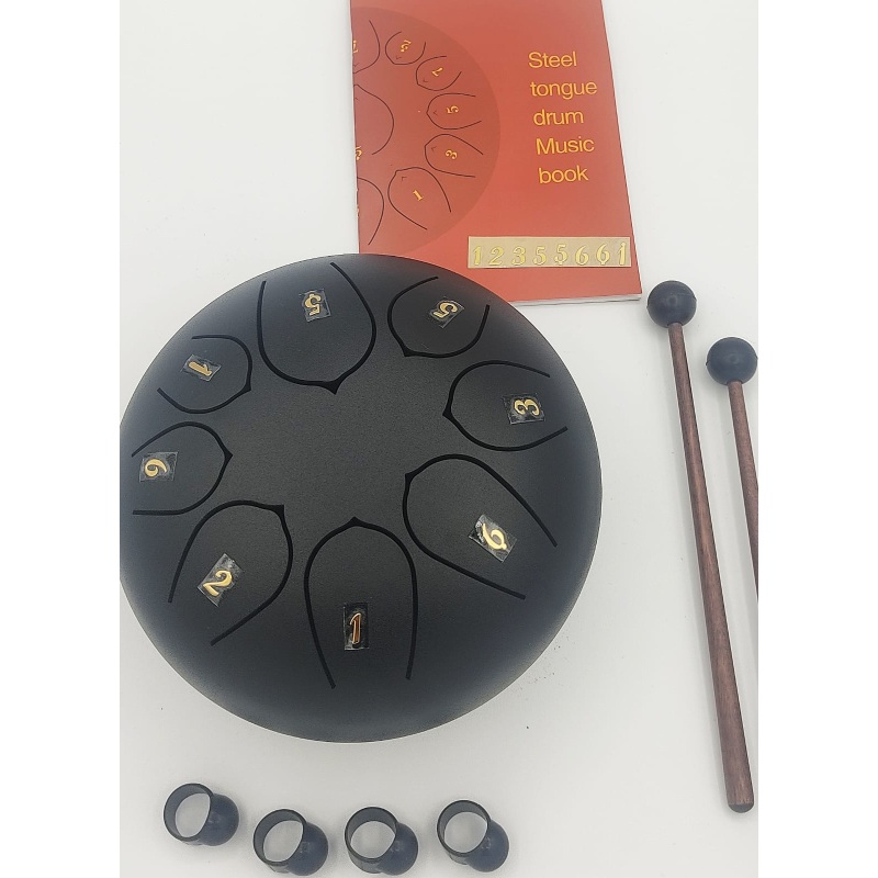 8 tones Black tonguedrum 6"...