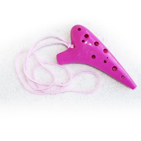 Ocarina Soprano 12 holes plastic rose                       