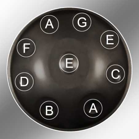 Handpan 9 notes (Mi) Aeolian                                