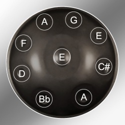 Handpan 9 notes Mi Hijaz 2