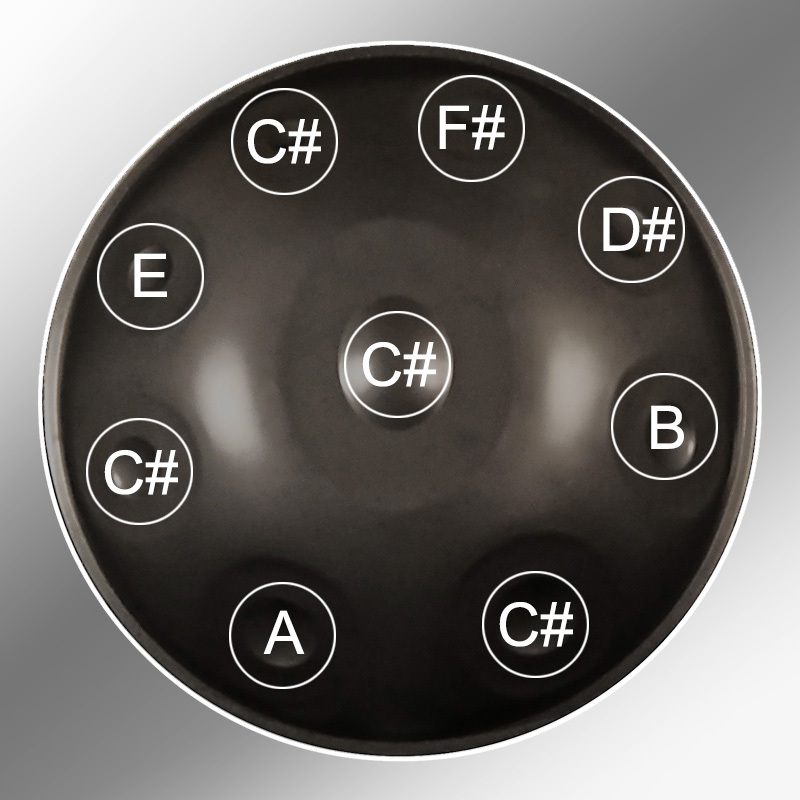 Handpan 9 notes DO Anaziska