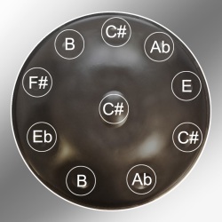 Handpan 10 notes DO Celtic minor Amara 2