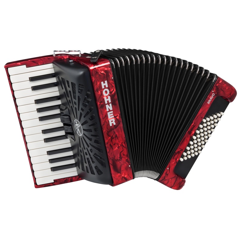 Accordion Hohner Bravo II 48 red...