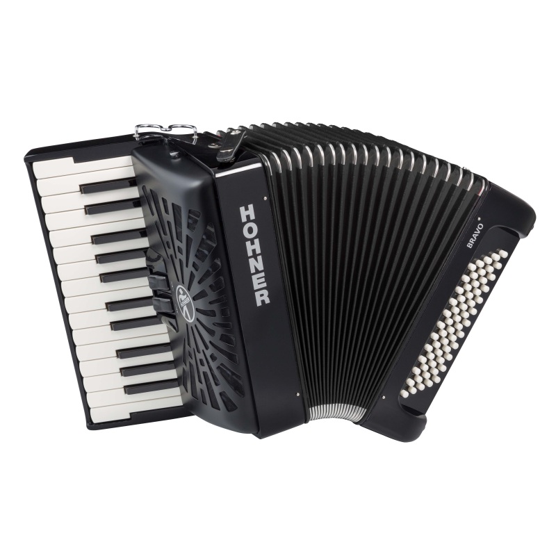 Acordeón Hohner Bravo II 60 negro...