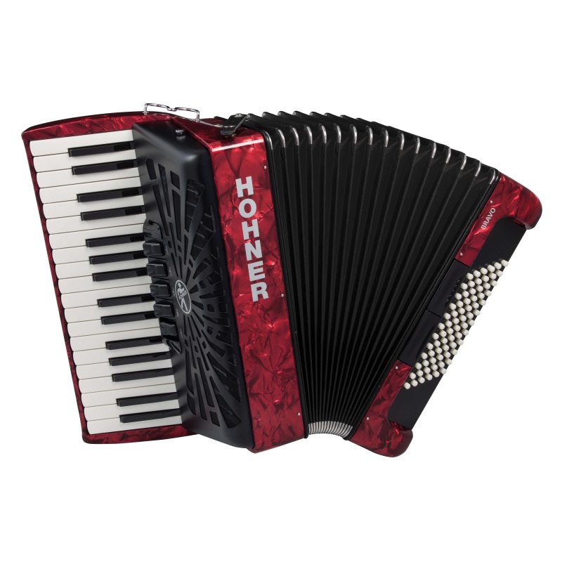 Accordion Hohner Bravo II 72 red...