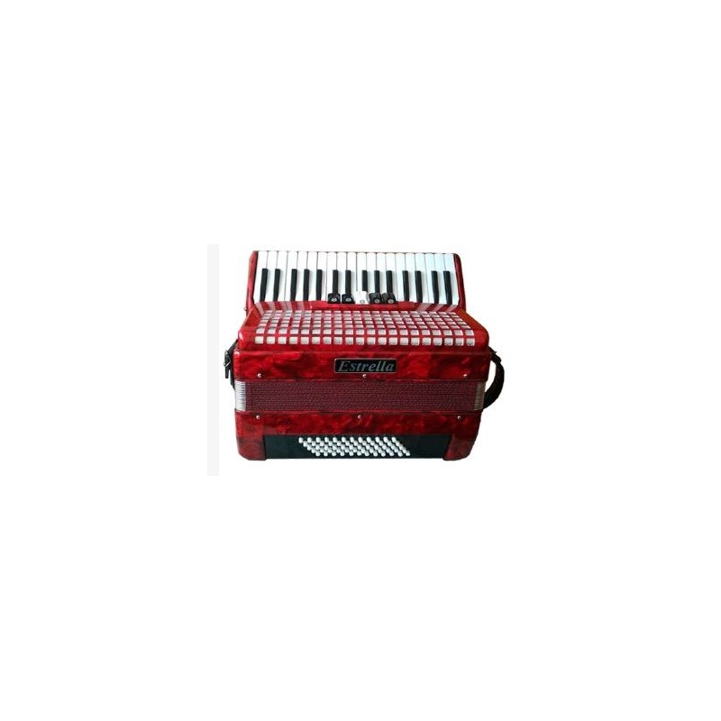 Accordion Estrella 34/60 red...