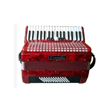 Accordion Estrella 34/60 red                                
