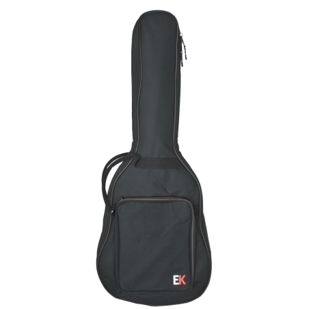 Funda de guitarra acústica EK de 15mm negra                 