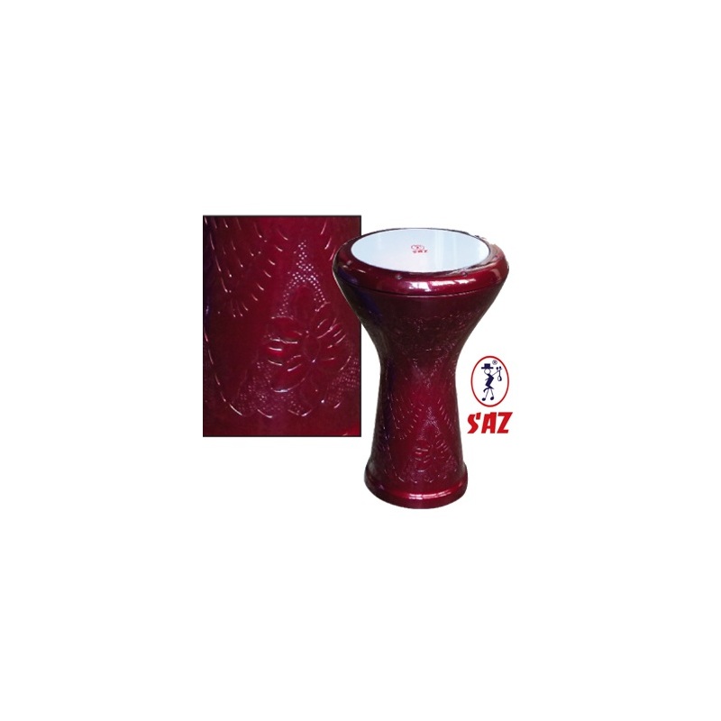 Egyptian Darbuka graven red...