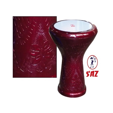 Egyptian Darbuka graven red                                 