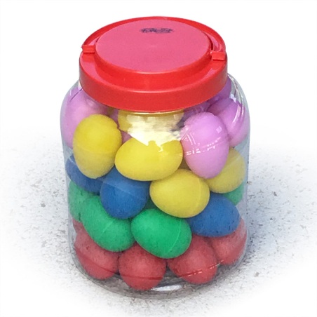 Bote huevos diferentes colores 40 unidades                  