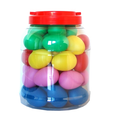 Bote huevos diferentes colores 40 unidades                  