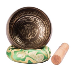 Singing Bowl 8cm Coffee Brown Single Dorje Singing Bowl      2