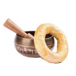 Singing Bowl 10cm Coffee Brown Fish Design Singing Bowl      2