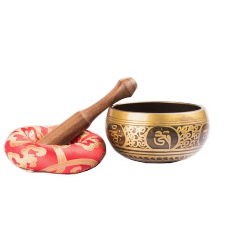 Singing Bowl 10cm Antique Buddha Eye Singing Bowl with red r