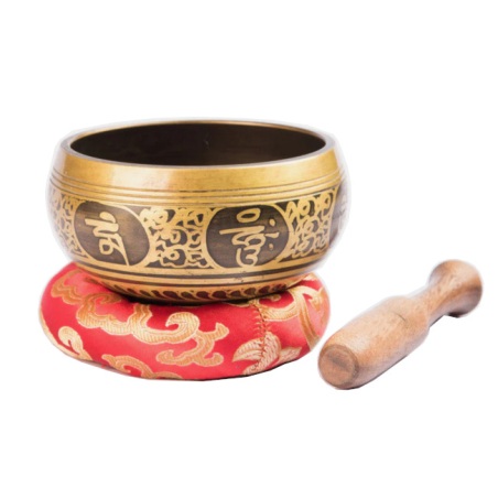 Singing Bowl 10cm Antique Buddha Eye Singing Bowl with red r