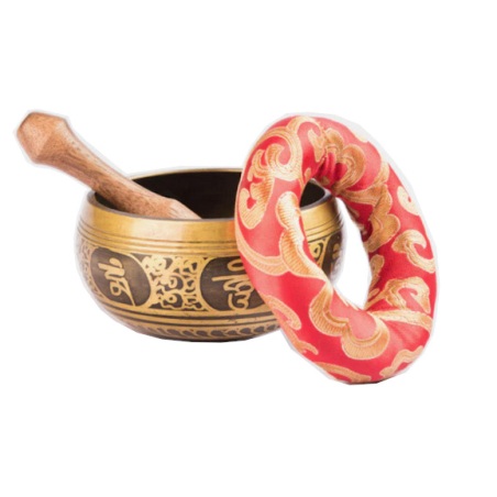 Singing Bowl 10cm Antique Buddha Eye Singing Bowl with red r