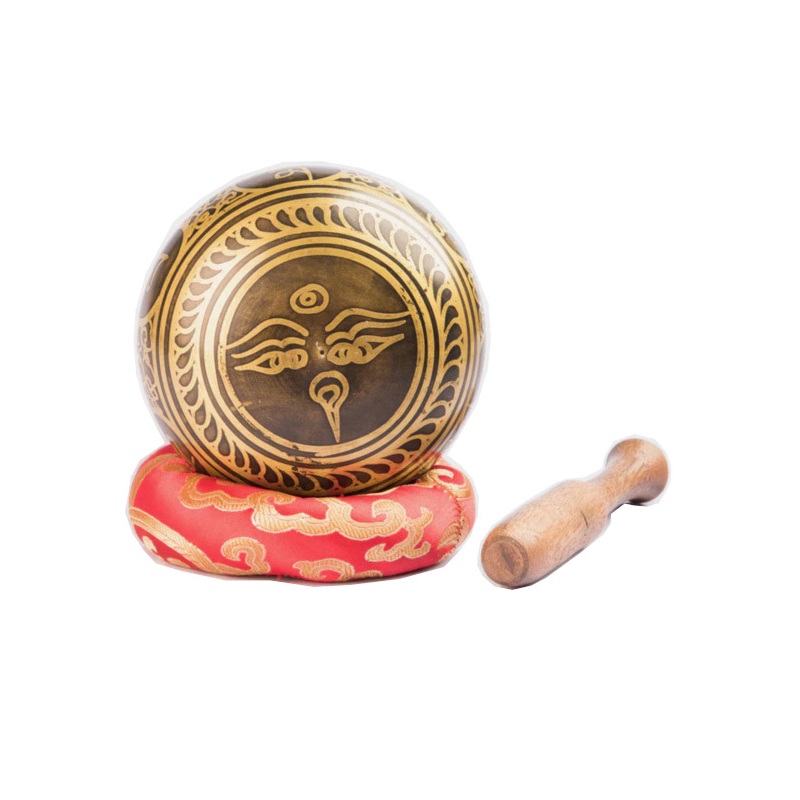 Singing Bowl 12cm Antique Buddha Eye Singing...