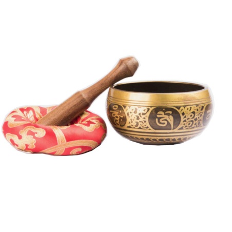Singing Bowl 12cm Antique Buddha Eye Singing Bowl with red r