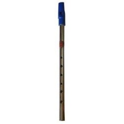 Flauta flageolet nickel mouthpiece blue E                   