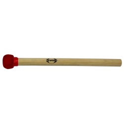 Mailloche de surdo bois 35cm (3°) - Rouge                   