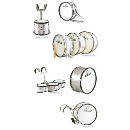 Jinbao Triple Marching Drum with Metal Harness              