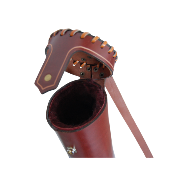 Funda cuero gralla seca/dulce coñac oscuro                  