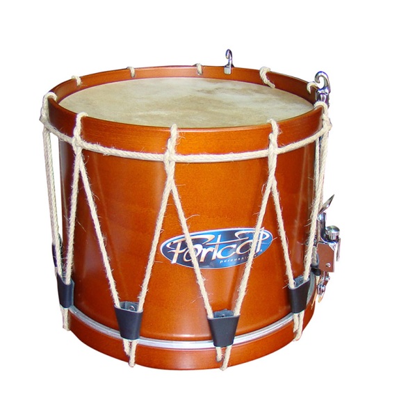 Timbal 10" de corda i membrana de pell amb bordó            