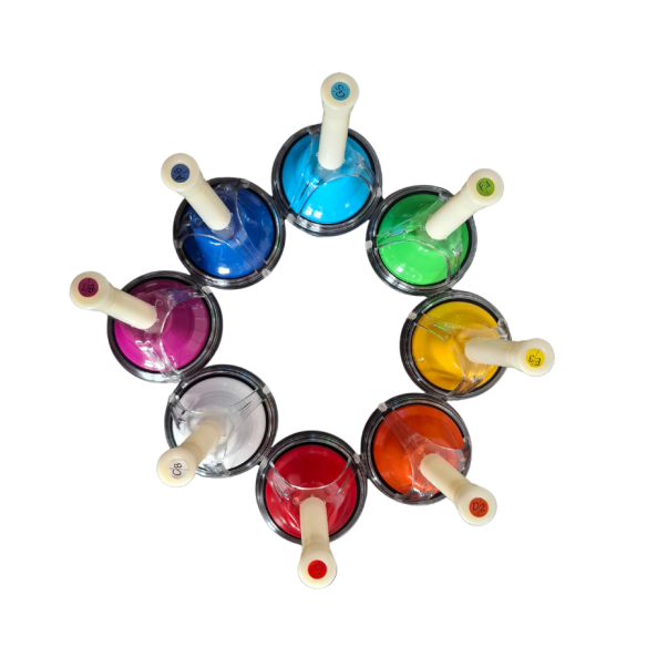 Bi-Functional Colorful Handbells, Set, 8 Notes              