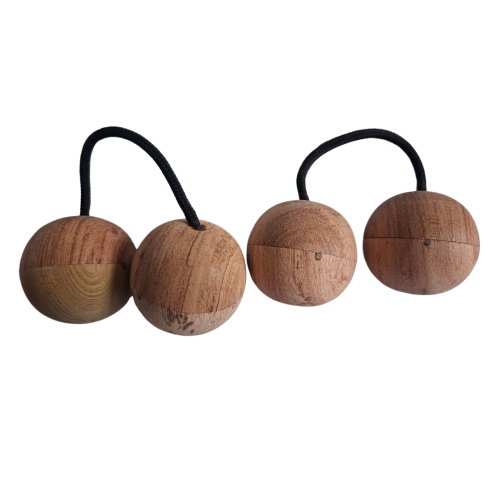 Bolas rítmicas / cas-cas torneada (par)...