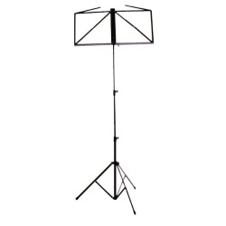 Black music stand with case                                 