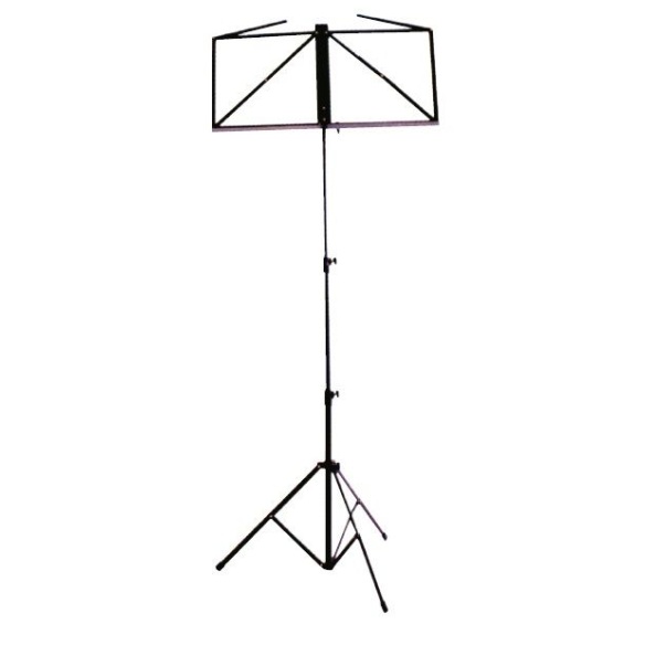 Black music stand with case                                 