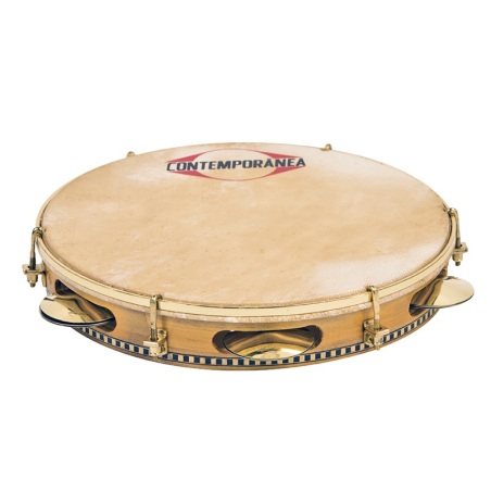 Pandeiro 10" wood skin drumhead goat                        