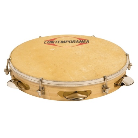 Pandeiro 9" wood extra light skin drumhead goat             