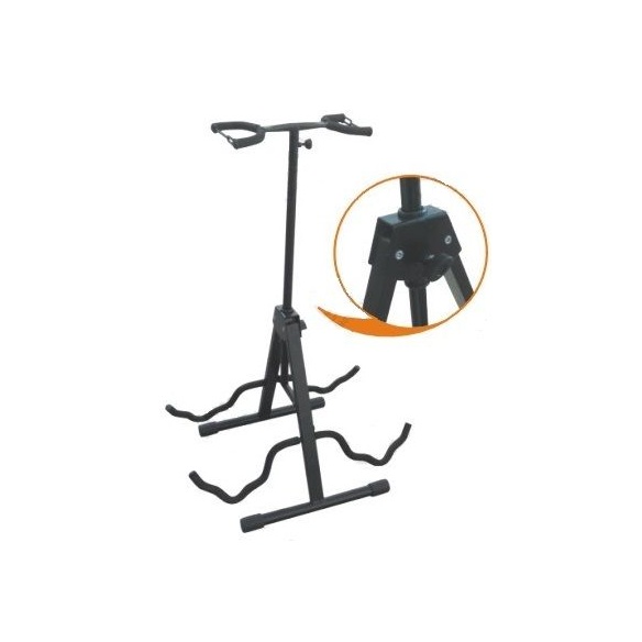 Soporte de guitarra profesional doble                       