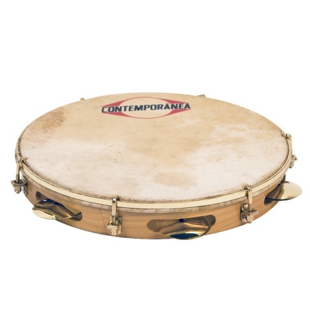Pandeiro 10" wood extra light skin drumhead goat            