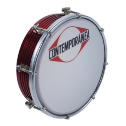 Tamborim frisado alu-red-8 te                               