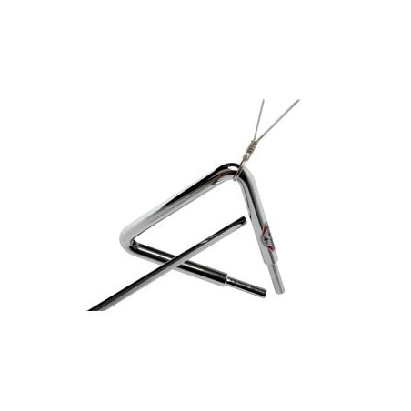 Triángulo de acero cromado 26 x 26 x 37cm Contemporanea     